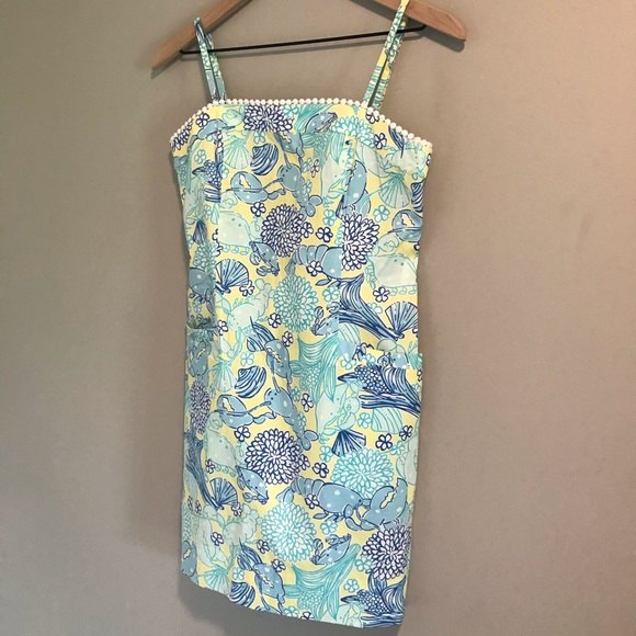✨SOLD✨Vintage Lilly Pulitzer Under Water Sundress - Picture 5 of 10
